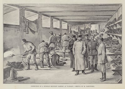 Inspection of a Russian Military Bakery at Warsaw by Johann Nepomuk Schonberg